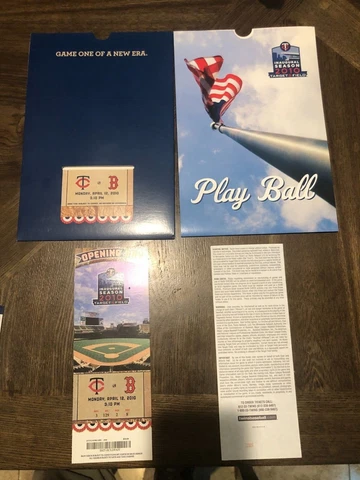 Minnesota Twins Target Field Opening Day Monday 4/12/2010 w Cardstock Cover