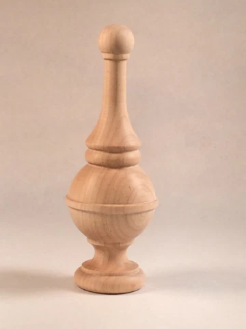 NEWEL POST FINIAL MAPLE WOOD UNFINISHED CAP Cover