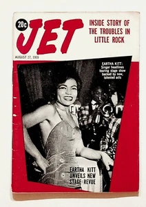 1959 August 27 JET Magazine Eartha Kitt Jazz Count Basie Ella Fitzgerald Boxing - Picture 1 of 10