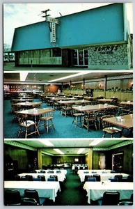 Postal Ohio Piqua OH Terrys Cafetería Greene Street Multi Vista - Imagen 1 de 2