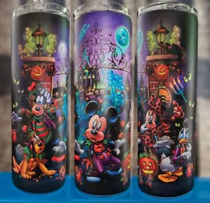 Vaso flaco Haunted Mansion GLOW IN THE DARK 20 oz TOTALMENTE NUEVO - Imagen 1 de 9