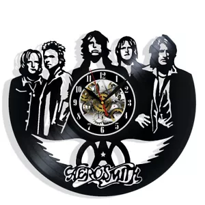 Aerosmith Vinyl Wanduhr Schallplatten Dekor Geschenk Geburtstag Urlaub Wohnde... - Bild 1 von 5