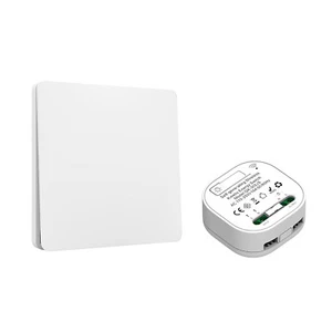 Wireless No Battery Remote Control Wall Light Switch And Receiver Kit 433.92MHz - Picture 1 of 16