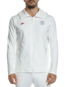 NIKE TECH PACK PARIS ST GERMAIN PSG HOODIE / WHITE / SIZE L / CI2131 104 - Picture 1 of 4