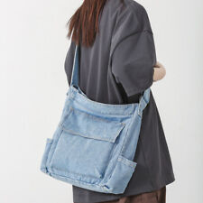 Women's Denim Canvas Handbag Crossbody School Japanese Harajuku Shoulder Bags