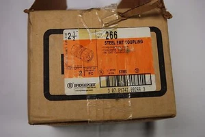 Bridgeport 2-1/2" STEEL EMT COUPLING 266 Pack of 2 - Picture 1 of 2