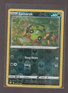 Pokémon Shining Fates Spinarak #043 2021 holograma inverso carta Pokémon rara - Imagen 1 de 2
