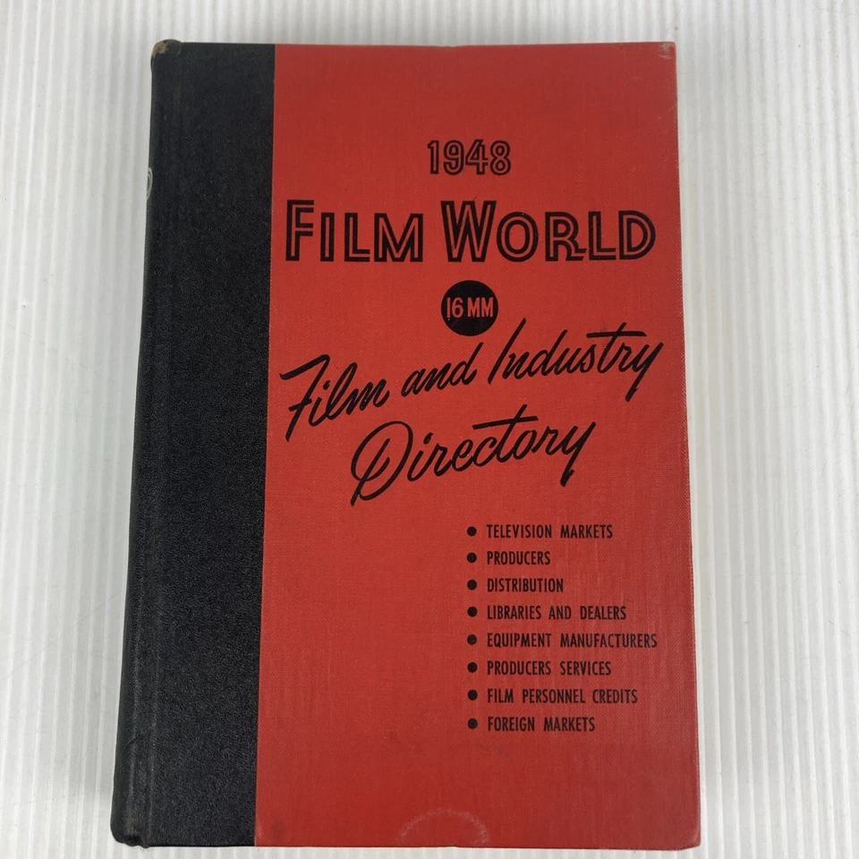 1948 Film World Film and Industry Directory history reference Foto 1 de 4