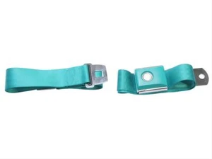 Mustang Lap Seatbelt AQUA 1964 1965 1966 1967 1968 Coupe Fastback Convertible - Picture 1 of 8