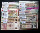 100 billets Foreig différents papier-monnaie 50 pays collection drapeaux anglais