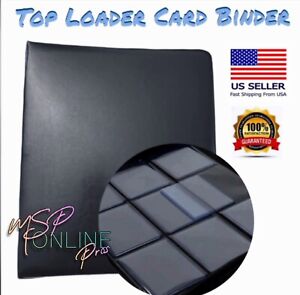 TopLoader Zipper Card Binder | Top Loader | 252 Cards | 9 Pocket | 14 Pages NEW