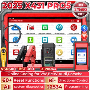 Launch X431 Pro5 PAD V+ X-PROG3 Car Diagnostic Scanner TPMS Key Programming - Picture 1 of 22