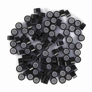 500PCS Professional Lined Hair Extension Rings Beads Link Tube Tool (Black) - Picture 1 of 22