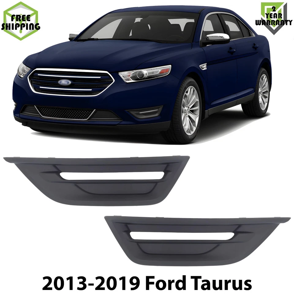 Front Fog Lights Cover Textured Left & Right Side For 2013-2019 Ford Taurus Foto 1 de 4
