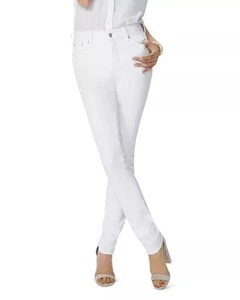 NYDJ Marilyn Straight Jeans – Optic White, Size 0P (Petite) - Picture 1 of 7