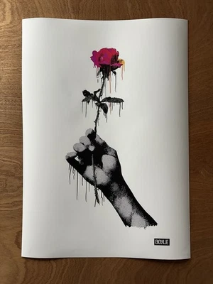 Impresión de arte pop flor Chris Boyle A/P 6/10 - Si amas a alguien esta Navidad Foto 1 de 4