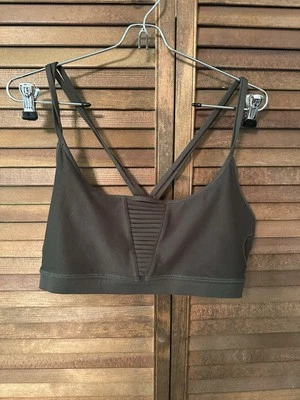 Sujetador deportivo Betsey Johnson para mujer talla grande marrón Foto 1 de 4