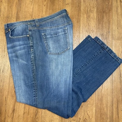 JEANS JEANS STRETCH VENEZIA/LANE BRYANT FEMININO/MISSES TAMANHO 20 MÉDIO AZUL LAVAGEM MÉDIA - Imagem 1 de 4