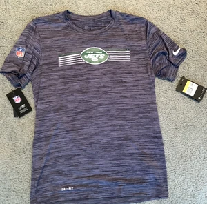 NY JETS NIKE DRI-FIT SHIRT SIZE SMALL NFL FOOTBALL ON FIELD APPAREL - Picture 1 of 8