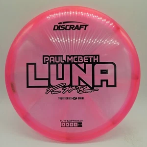 Discraft Z Swirl Luna Paul McBeth Tour Series Pink/Black Stamp 173-174g - Picture 1 of 3