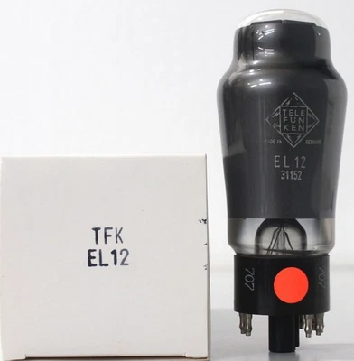 EL12 Telefunken Vidrio Recubierto Negro Doble Anillo Getter Hecho en Alemania Cantidad 1 Pc Foto 1 de 4