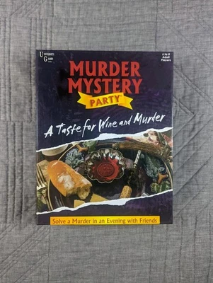 Murder Mystery Party Game – A Taste for Wine and Murder (University Games, 2018) - Image 1 of 4