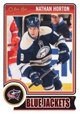 2014-15 O-Pee-Chee Blue Jackets Hockey Card #52 Nathan Horton