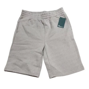 The Commons Boys Kids Size 12 Khaki Tan Fleece Shorts Pockets Drawstring NWT - Picture 1 of 5