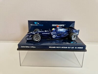 Minichamps 1/43 Williams Cosworth FW27C M. Webber - Auto di prova ad interim ... - Immagine 1 di 4