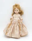 Madame Alexander Vintage 1960s 12 Inch Vinyl Doll With Taffeta Dress