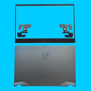 New MSI GE66 Raider 10SD 10SE MS-1541 1542 LCD Back Cover Bezel Hinges /Blue US - Picture 1 of 12