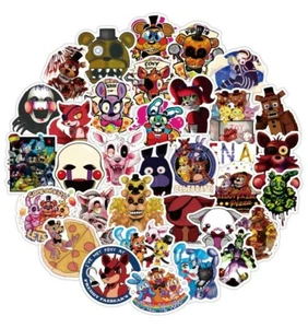 Five Nights At Freddy's Themed Set of 50 Assorted Stickers Decal Set - Picture 1 of 1