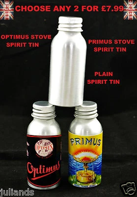 TILLEY LAMPS AND STOVES LTD PRIMUS ESTUVE SPIRIT BOTELLA DE ESTAÑO OPTIMUS ESTUFA SPIRIT ESTAÑO ESPÍRITU METILADO ESTAÑO
