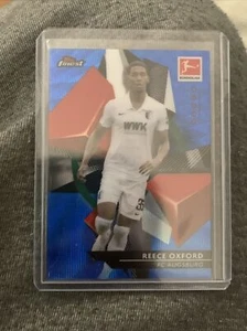 2020-21 Topps Finest Bundesliga Reece Oxford Blue Wave Refractor /150 | Augsburg - Picture 1 of 3