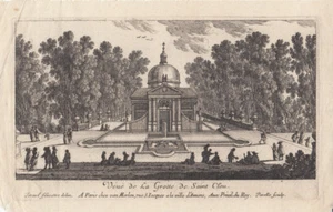 Gabriel Perelle (1603-1677) Grotte Saint Clou Orig Kupferstich 1660 Haute-Seine - Bild 1 von 1