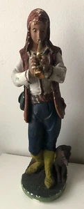 Antica statua presepe in gesso /pifferaio/ natale - christmas - 53 cm - Foto 1 di 9
