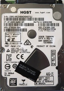 Hitachi HTS725032A7E630 678934-004 TT7SAE320 6Gs 32mb Z7K500-320 2,5" Sata 320gb - Bild 1 von 1