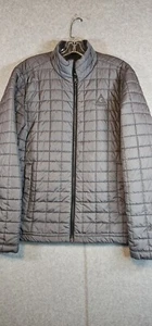 Women's Gray Lightweight Puffer Jacket Sz Medium. Nylon Shell Down Filling - Picture 1 of 10