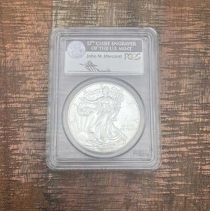 2014 $1 American Silver Eagle ~ PCGS MS70 ~ First Strike ~ Government Box #10 ~ - Picture 1 of 7