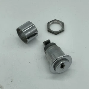 Porsche 356 C Glove Box Latch COMPLETE w/ Shim + Bezel w/ Lock Ring Nut NO KEY - Picture 1 of 5