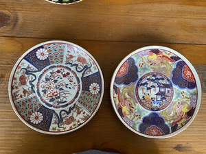 Pair Of Imari Ware Vtg 6.5 Inch Plates - Picture 1 of 5