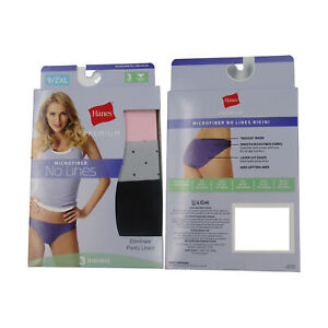 3-Pack Hanes Women's Premium Comfort Flex Fit Microfiber Bikini No Lines