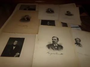Lotto 71 stampe antiche Annie Besant Nellie Grant Winfield Scott Cherokee 1800 - Foto 1 di 19
