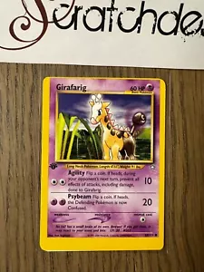 ERROR Miscut Misprint - OC Pokemon GIRAFARIG - Neo Genesis 1ª Edición - 58/111 - Imagen 1 de 3