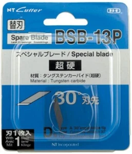 NT Japan Cutter Spare Blade Design Knife Pen Type Carbide 1 Sheet 0.4mm BSB-13P - Picture 1 of 2