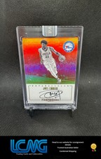 2016-17 Panini Preferred Basketball 1 of 1 Joel Embiid On Card AUTO White Box