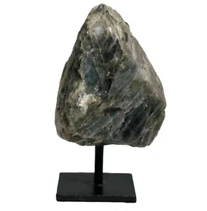 Esemplare di cristallo di labradorite arcobaleno grezzo naturale lucido su supporto - 12 - Foto 1 di 4