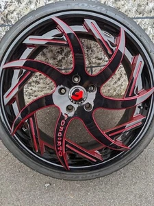 4 Original Forgiato Felgen mit TOYO Proxes TR Reifen, passend für Corvette C7 - Bild 1 von 8