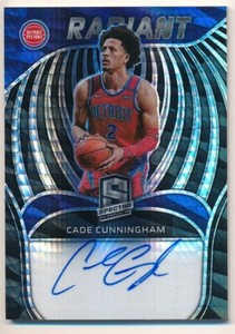 CADE CUNNINGHAM 2021/22 PANINI SPECTRA RC RADIANT ASIA PRIZMS AUTOGRAPH SP AUTO
