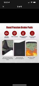Front Semi-metallic Brake Pads, Honda TRX 250 400 EX Sportrax 2001-2008 2 Pack - Picture 1 of 4